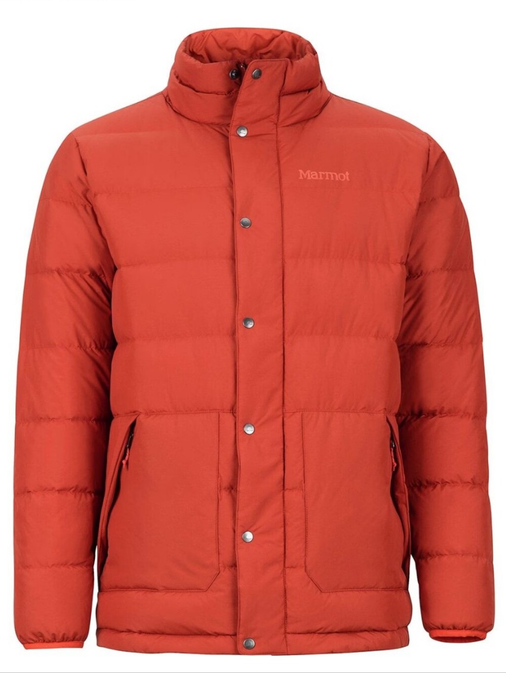 Marmot Warm II Warm Down Men's Rust Red Orange Puffer Jacket Like New* Small